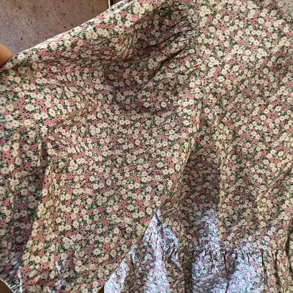 Ganni floral peplum bow top. Sz. 40. - Picture 11 of 12